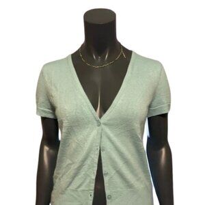 Blue Tie Front Fitted Blouse Size M | New York & Company Everyday Style